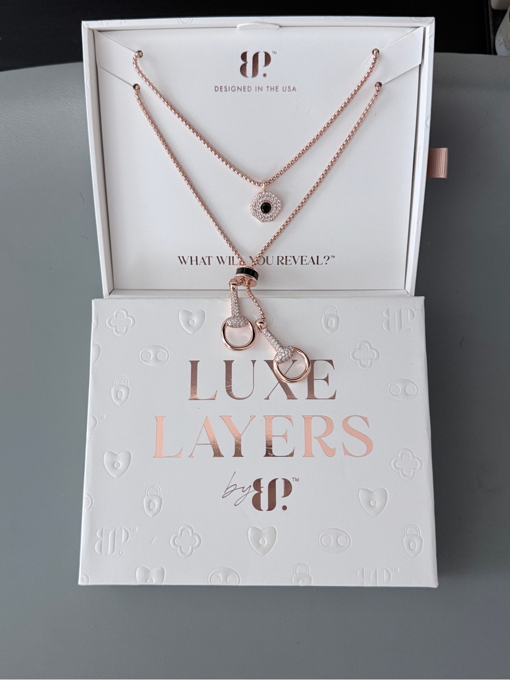 Luxe Layers Rose Gold Layered Necklace by BP